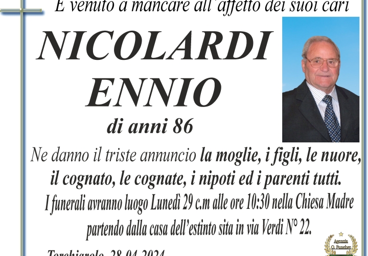 Annuncio Nicolardi Ennio